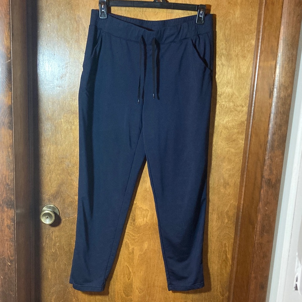 32 Degrees Cool women’s L Activewear Pant Elastic Drawstring Navy Stretch